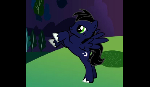 A high flying pony with the aspirations of one day becoming the first pony in space. (GMT)