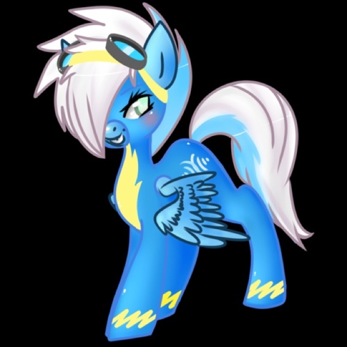 Fastest of the Wonderbolts, not shy, but not outgoing. Not afraid to speak her mind. Prankster