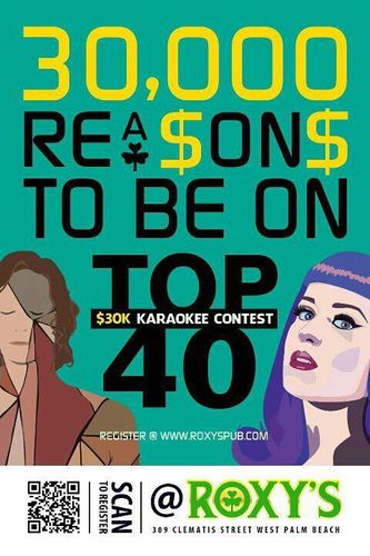 roxys30kkaraoke's profile picture. ROXY’S 2012 LIVE BAND KARAOKE CONTEST
Back by popular demand we present to you another installment of live band karaoke.