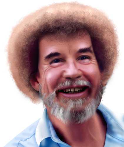 not the real bob ross, but the realest bob ross