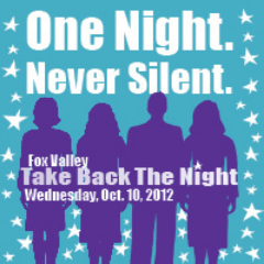 Home for '20th Annual Fox Valley Take Back The Night' in Northeastern Wisconsin