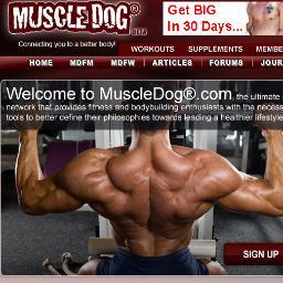 MuscleDogcom's profile picture. The ultimate social network that provides fitness and bodybuilding enthusiasts with the necessary tools to better define their training lifestyle.