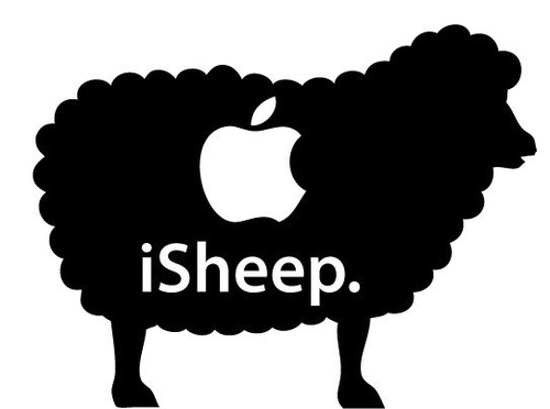 I may follow back, but I only truly follow Apple. Follow the herd, it's 0.5 inches bigger now!