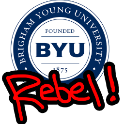 BYURebel's profile picture. You know those people who zig when every other BYU student zags? I'm one of those people. It's rebellion, but it's the super soft kind.