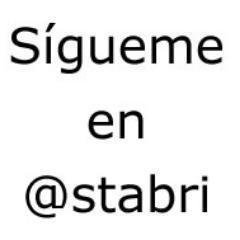 Ahora sígueme en @Stabri Now followme in @Stabri