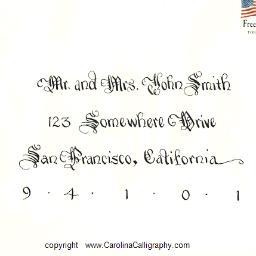 Wedding calligraphers hand addressing envelopes invitations, announcements, invites, place cards, table numbers, seating charts, menus, save the dates, vows....