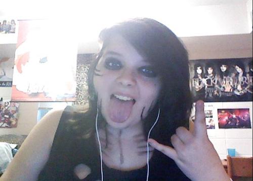 Absolutely in LOVE with Black Veil Brides! 3 Ashley is my favorite! Uhm...I'm cool, funny, really nerdy. Like I'm a huge nerd! BVBARMY FOREVER 3