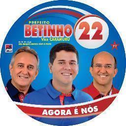 Twitter Oficial de Betinho Prefeito e Caramuru Vice - Coligação Unidos Com o Povo. VOTE 22