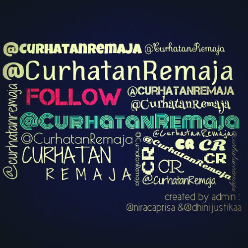 CurhatanRemaja's profile picture. Just share about whatever awesome :) like it? follow us! ☺
