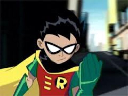 im robin my team #teentitans. i fight to protect people from slade.