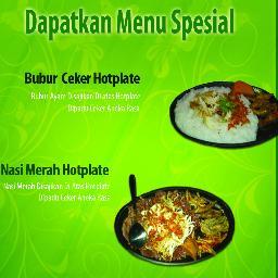 Bubur_HotPlate's profile picture. PERTAMA DI INDONESIA!!! Rasakan sensasi makan bubur plus ceker presto aneka rasa di atas panasnya HotPlate.. Cp: 08-13121212-08