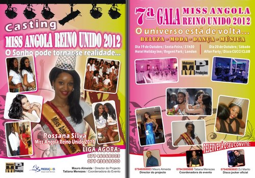My Name Is Mauro Almeida, I live in London Uk My Phone Number Is 07946068003 MAKE SURE YOU ATTEND MISS ANGOLA UK ON THE 19TH OCTOBER AT HOLIDAY INN REGENTS PARK