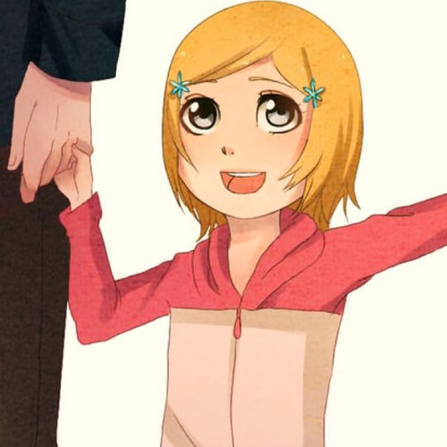 M-My name's Kitomi I. Kurosaki. Daughter of Ichigo and Orihime. I love both my mommy and daddy, and I'll do all I can to make them proud of me..! #IchiHime