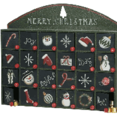 Wood Advent calendars to countdown to Christmas: One of the largest selections on the internet!  And great gifts for including in wooden Advent calendars!