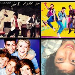 Mi mundo se vasa alrededor de ellos: @jonasbrothers, @rockrestart & @onedirection .Los amo con lo que soy!