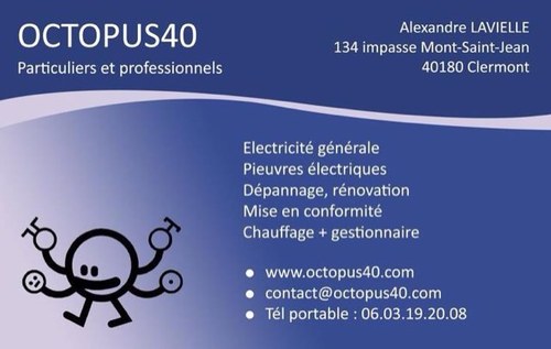 Melalex40's profile picture. Fabricant pieuvres electrique Electricien