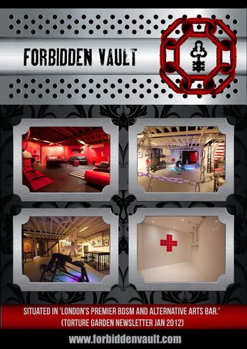 ForbiddenVault's profile picture. Explore your fantasies at London's largest dungeon. 110 sqm of playspace: dungeon/party room, medical wet room, boudoir, changing room, cloakroom. No DM's pls!