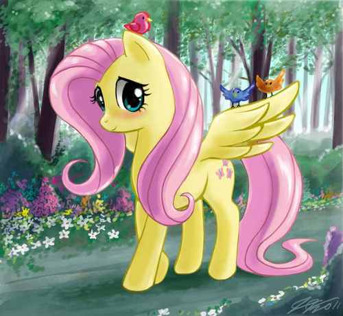 H-hi, im Fluttershy & I-i love animals & im very nice.