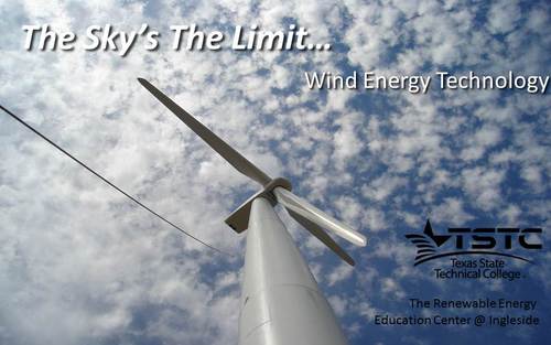 The Wind Turbine Technician – Certificate I & Certificate II Programs are offered at the Ingleside campus as a satellite location for TSTC Harlingen, Texas.