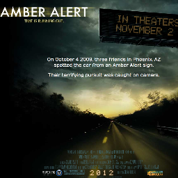 amberalertmovie's profile picture. On October 4 2009, three friends in Phoenix, AZ spotted the car from an Amber Alert sign. Their terrifying pursuit was caught on camera.