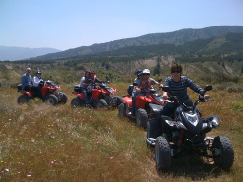 Quad tours on a nature reserve, lakes canals and forests in the Murcia region of Southern sunny Spain.