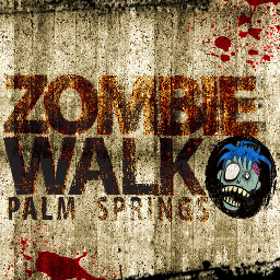 Zombie Walk Palm Springs is an annual event. An organized public gathering of people who dress up in zombie costumes.