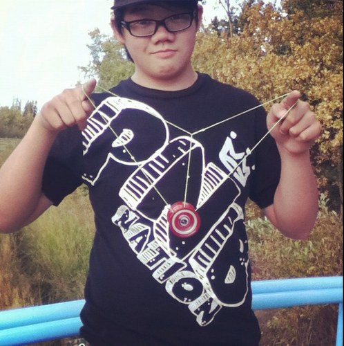 well i just love yoyoing, in the summer i like to longboard around with a couple of my friends, i like biking, eating, and reading the scott pilgrim comics!