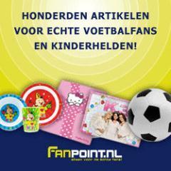 Dé webshop voor voetbalfans en kinderhelden!
Wij hebben fanartikelen Ajax, PSV, Feyenoord, FC Barcelona, Studio 100 en een snelle levering.