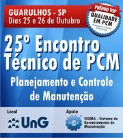 O PCM no ritmo do pré-sal, da Copa e das Olimpíadas!  
 Universidade de Guarulhos
Praça Teresa Cristina, 88 Centro  SP