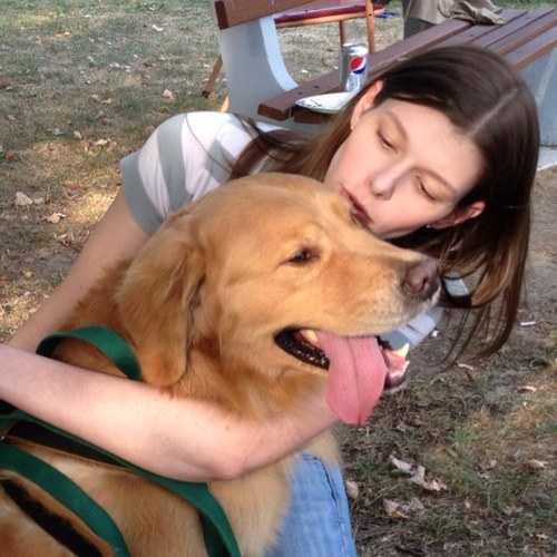 I'm a professional nanny (w/FMS) & literally love my job! I also love my puppy, Mack, like crazy!!! :)