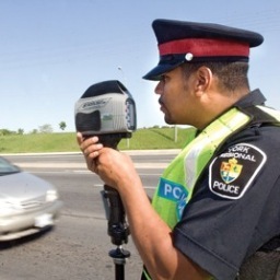The idea is simple, hash tag the city where you spot the police officer doing radar or a ride program and then just write the intersection they are located at.
