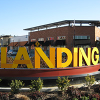 The Landing in Renton. 64-acre, mixed-use development at the foot of Lake Washington. Specialty retailers, unique restaurants and 14-screen Regal cinema