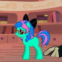 a bookish, shy pegasus mare. may or may not have a bit of a crush on @sensualcuddle (R34)