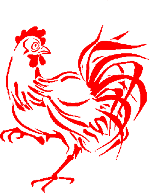 red rooster clipart - photo #17