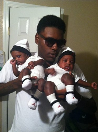 I got two lil boys dat can only mean dah world to me n they would like for u to follow me