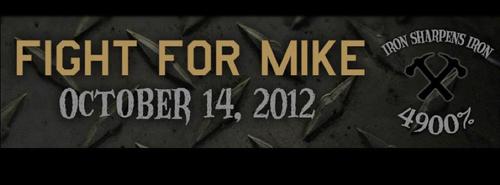 Join the fight for fellow crossfitter Mike Hart!
Sunday, October 14, 2012, WOD to “Fight” for our son, brother, father, husband, friend, and crossfit coach.