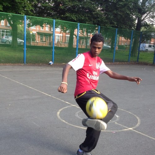 I love playing football Am support  Arsenal football club, also am proud of My mum !