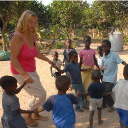 A UK teacher who swopped a comfortable life in the UK to live in a mud hut in The Gambia, Africa to teach and support hundreds of children.