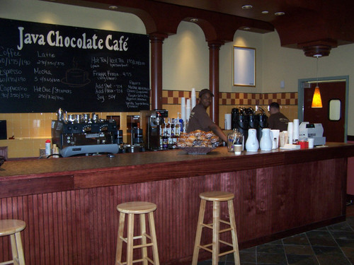 We are two coffee, chocolate and ice cream shops in Richmon Va. Family run buisness, we don't make much or any money but it is fun to have a place to hang out.
