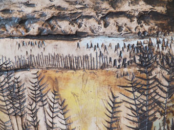 KatieCeramics's profile picture. Ceramics. Illustration. Design. 
Katie creates beautifully textured ceramic landscapes and pots, wonderful illustrations and unique tableware.