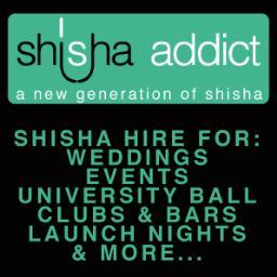 shisha_addict's profile picture. UK's premier shisha hire company. Based in the north west providing shisha hire for University Parties, Club Nights & Celeb parties since 1999.