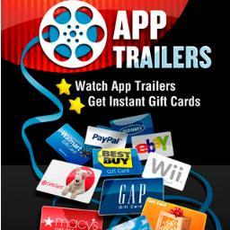 Preview Apps and get points that you can redeem with FREE $10 iTunes Codes, PayPal, Amazon and many more with App Trailers!