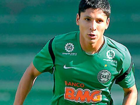 Raúl Ruidíaz, Nascimento: 25/07/1990 22 anos, País: Peru, Peso: 65kg Altura: 169cm. Jogador do Coritiba Foot Ball Club. (Fake).