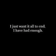 just a worthless girl trying to find a place in this world