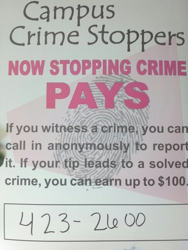 If you witness a crime, you can call in anonymously to report it. Earn up to $100 for solving a crime. Crime Stoppers Tip Line is 254-423-2600