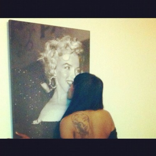 I have Marilyn tatted on my back she made history I'm chasing it. My LOYAL heart n Love will get me there. I'm chaising history u better catch up.