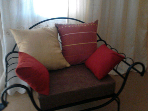 We make wrought iron beds, sofas, dinning tables, garden chairs, wall units and a lot more