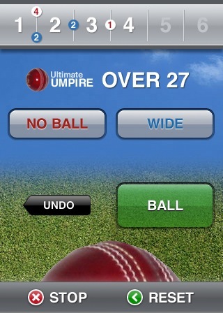 Ultimate Umpire is an easy to use ball-counter for Cricket. You can use Ultimate Umpire as a ball clicker and even keep track of Match Score.