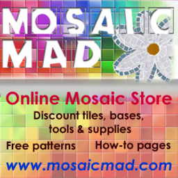 Mosaic Mad is an online store that offers mosaic artists discounted mosaic tiles and supplies.