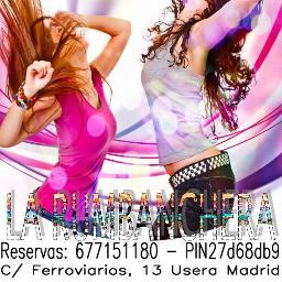 Disco-Bar LA RUMBANCHERA.
c/ Ferroviarios,13 - Usera
Música Crossover
Abierto Jueves - Viernes - Sábado 
Horario 22 a 6 hr 
Reservas: 677 151 180